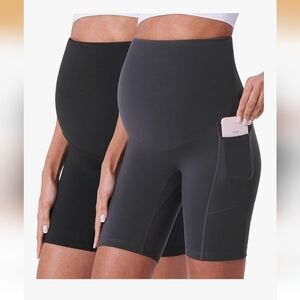 Women's Maternity Shorts (Set Of 2)